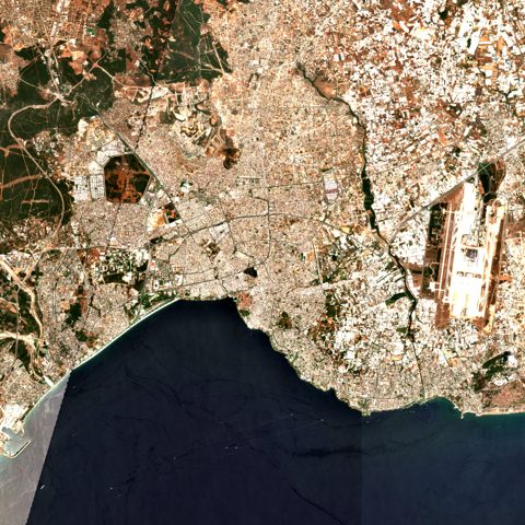 Sentinel-2 satellite image of Antalya on 2025-07-19