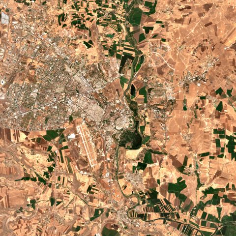 Sentinel-2 satellite image of Diyarbakir on 2025-07-20