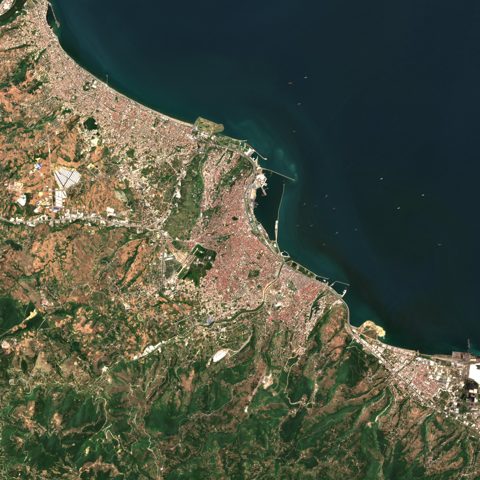 Sentinel-2 satellite image of Samsun on 2025-07-18